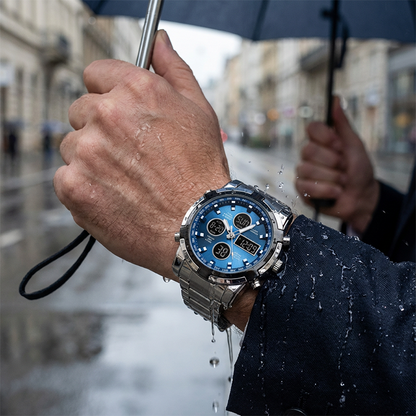 ⌚ 60% RABATT! 💪 Vattentäta Militärklockor för Män – Analog-Digital, Slitstark & Funktionell Design för Outdoor 🏕️