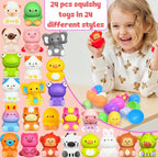 🔥Påskens bästa present 50 % RABATT – 🎁24 ST påskägg med förfyllda, långsamt stigande squishy-leksaker