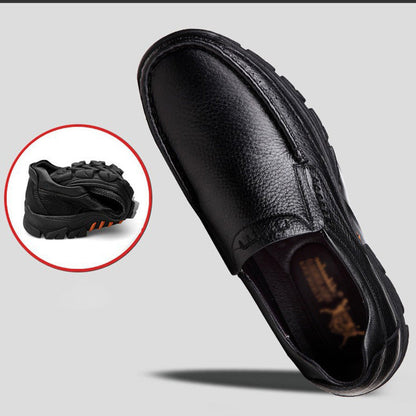 👞 60% RABATT! ✨ Lätta Halkfria Andningsbara Retro Affärsskor för Män – Bekväma, Tidlös design & Perfekta för kontoret 🚶