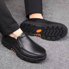 👞 60% RABATT! ✨ Lätta Halkfria Andningsbara Retro Affärsskor för Män – Bekväma, Tidlös design & Perfekta för kontoret 🚶
