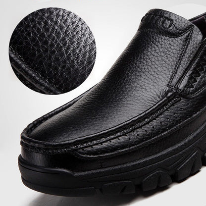👞 60% RABATT! ✨ Lätta Halkfria Andningsbara Retro Affärsskor för Män – Bekväma, Tidlös design & Perfekta för kontoret 🚶