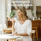 ✈️Köp 2 och få fri frakt✈️Skjorta med retrokrage broderad med blommor