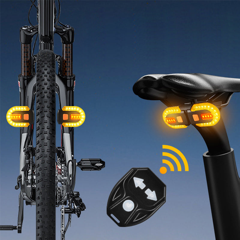 📢📢50% RABATT! ⏰🚴‍♂️🔥 Trådlös fjärrkontroll för cykelbaklyktor – Köp mer, spara mer!