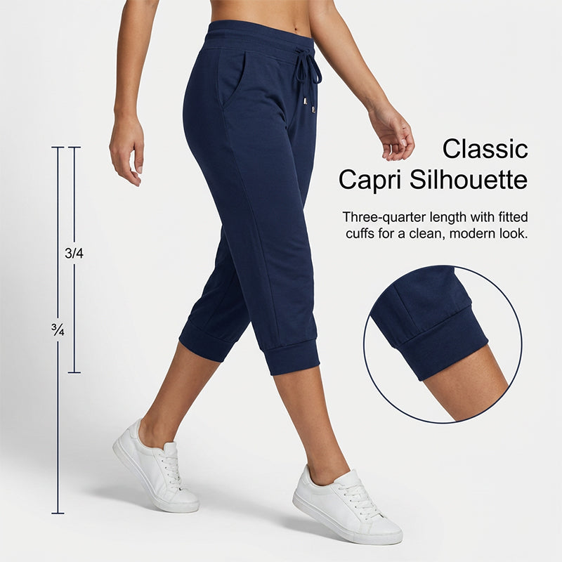 🧘‍♀️🌸 48% RABATT! | Korta Sweatpants – Dragsko i Midjan & Capri-längd för Avkoppling!