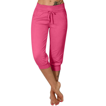 🧘‍♀️🌸 48% RABATT! | Korta Sweatpants – Dragsko i Midjan & Capri-längd för Avkoppling!