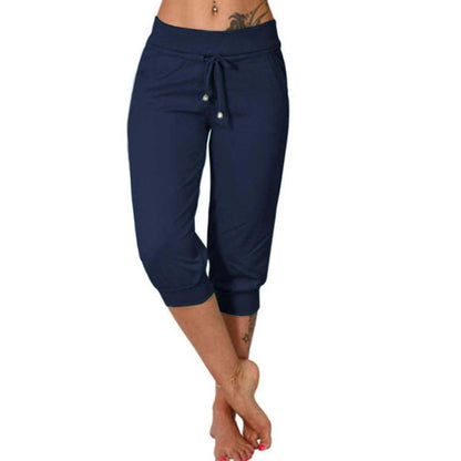 🧘‍♀️🌸 48% RABATT! | Korta Sweatpants – Dragsko i Midjan & Capri-längd för Avkoppling!