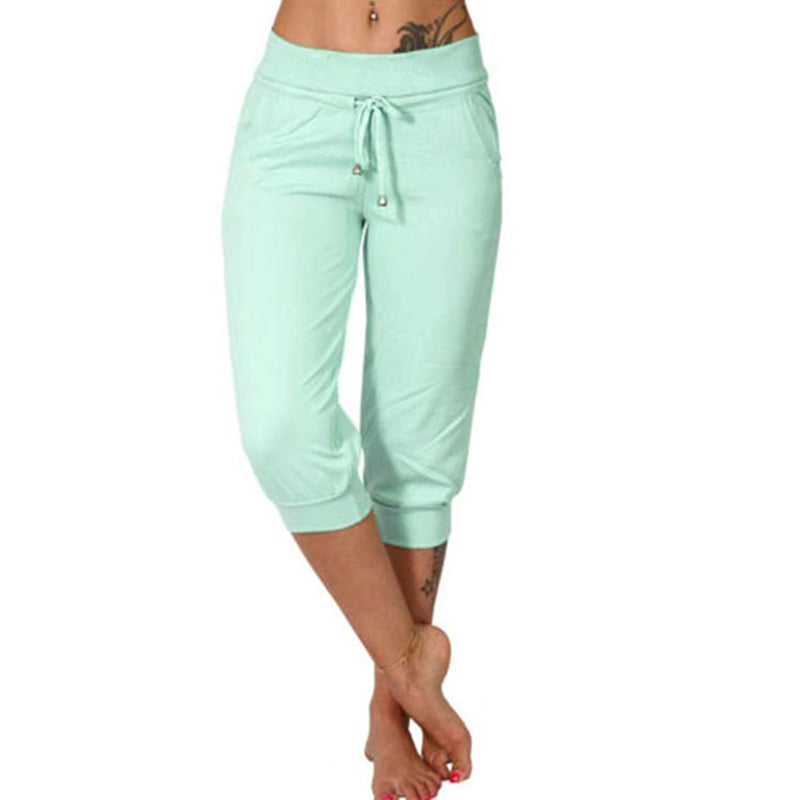🧘‍♀️🌸 48% RABATT! | Korta Sweatpants – Dragsko i Midjan & Capri-längd för Avkoppling!