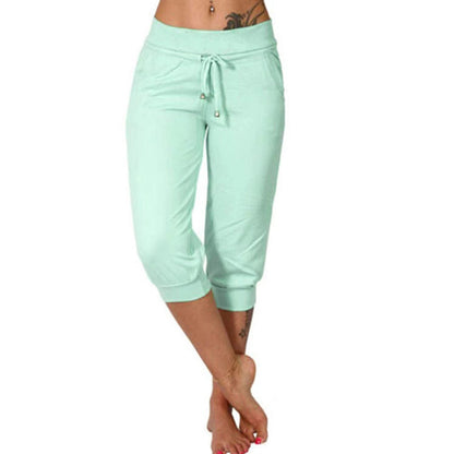 🧘‍♀️🌸 48% RABATT! | Korta Sweatpants – Dragsko i Midjan & Capri-längd för Avkoppling!