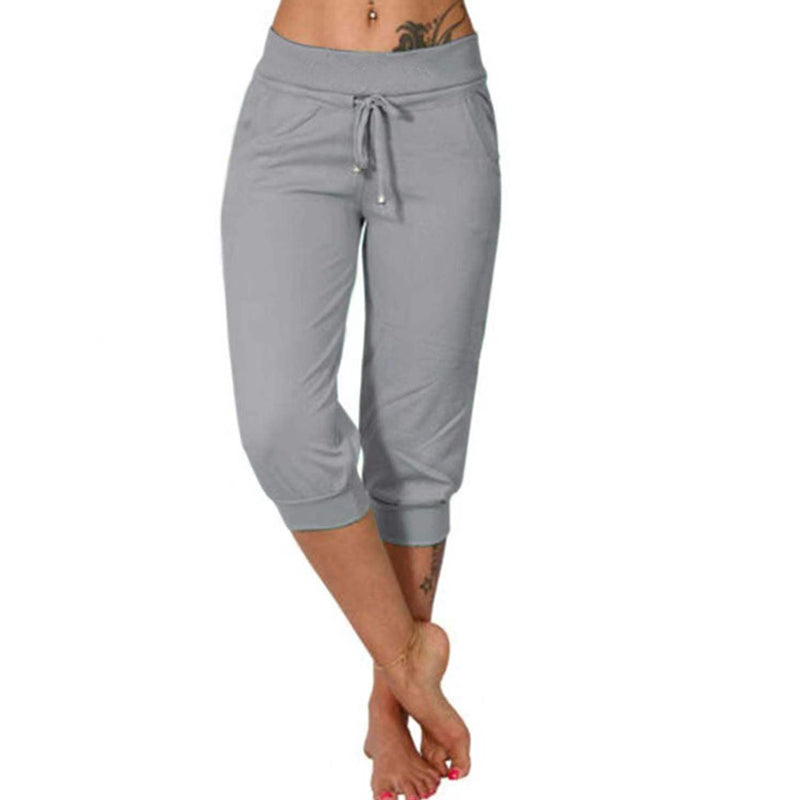 🧘‍♀️🌸 48% RABATT! | Korta Sweatpants – Dragsko i Midjan & Capri-längd för Avkoppling!