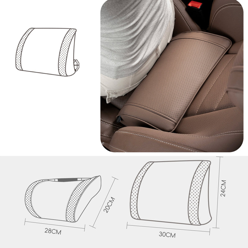 🚗 Ergonomisk nakkestøtte- og korsryggstøttesett for bilseter – perfekt støtte for nakke og rygg – ideelt for lange reiser og daglige pendlerturer