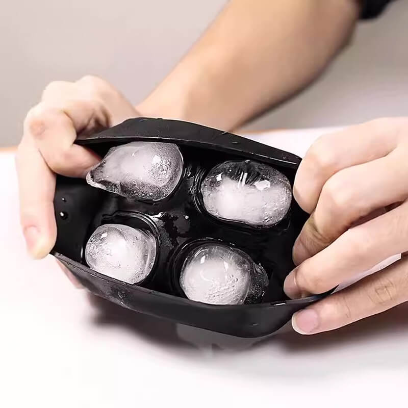 🧊 50 % RABATT! ✨ Silikonform formet som hodeskalle – Til cocktailer, fester og kreative godbiter 🍹