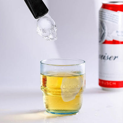 🧊 50 % RABATT! ✨ Silikonform formet som hodeskalle – Til cocktailer, fester og kreative godbiter 🍹