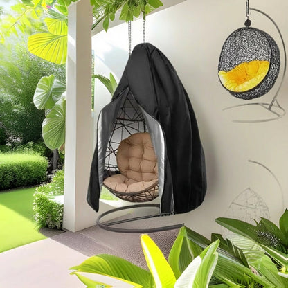 ⏰🔥BEGRENSET TID: 50 % RABATT! 🪑 Slitesterk, vanntett trekk for hengende eggstol - UV-bestandig, slitesterk oxford-stoff og enkel montering med glidelås ☀️✨