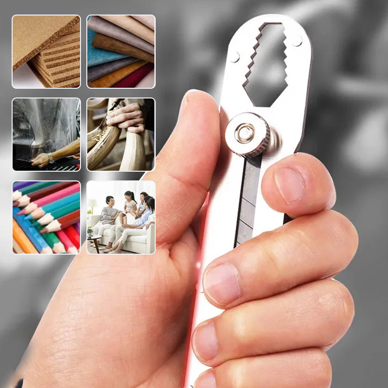 Allsidig universalkniv med uttrekkbart, knusbart blad
