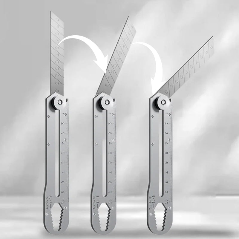 Allsidig universalkniv med uttrekkbart, knusbart blad