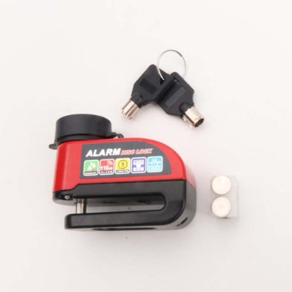 ⏰Alarmskivelås for motorsykler – 110 dB høy alarm, låsing med én knapp, høyfast aluminiumslegering, bevegelsessensor, værbestandig – Svart, rød, blå, gul