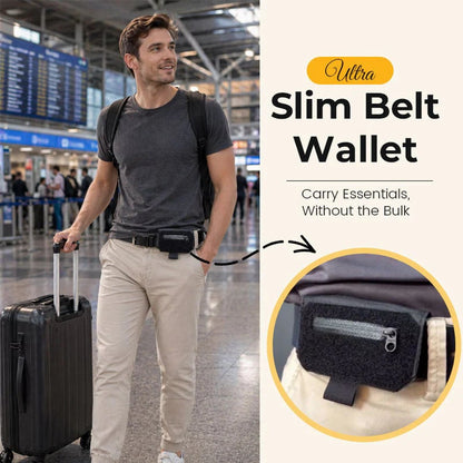 💳 50 % RABATT NÅ!🛡️ Slank belteveske – Null klump og diskré oppbevaring – Perfekt for reiser og hverdagsbruk ✈️