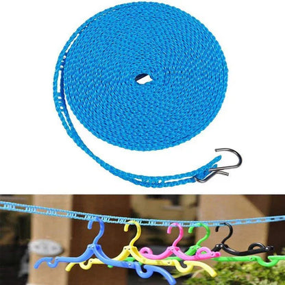 3 stk vindtette bærbare klessnorer