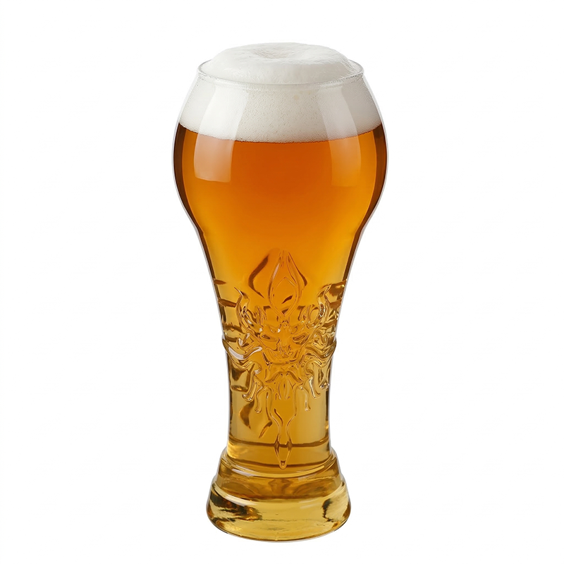 【Ultimate smak】 Gaveølglass | 500 ml | Stort ølkrus formet som fotball-VM