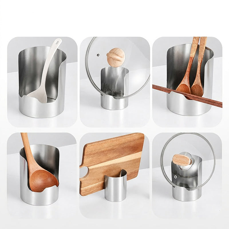 🍳 Multifunctional Kitchen Utensil Organizer | Heavy-Duty Stainless Steel for Sturdiness · Space-Saving Vertical Design · Easy to Clean and Oil-Resistant