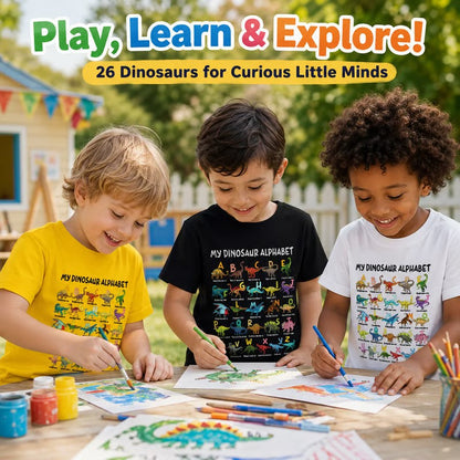 🔥🎁 New Arrival: Half-Price Offer 🔥 Children's T-shirt with Dinosaur an – inbuyus
