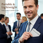 Mini anti-theft document case/business card holder in aluminum alloy