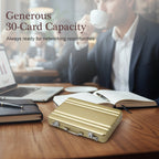 Mini anti-theft document case/business card holder in aluminum alloy