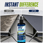 Powerful awning cleaning spray for motorhome