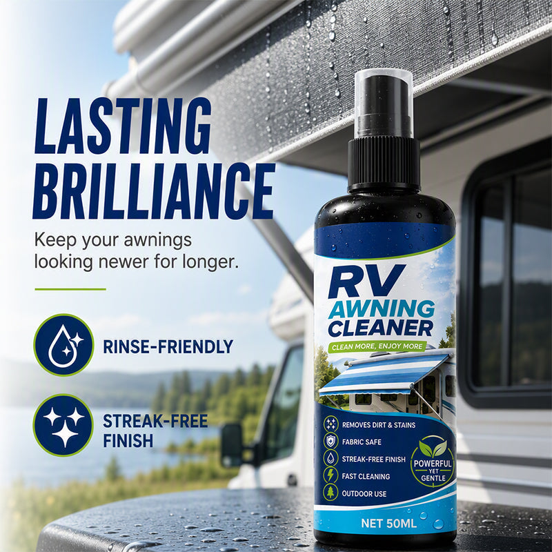 Powerful awning cleaning spray for motorhome