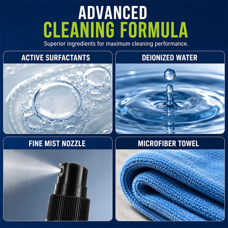 Powerful awning cleaning spray for motorhome