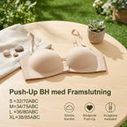 Push-up-BH med lukking foran – sømløs, støttende og med avtakbare stropper